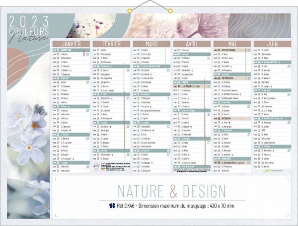 Calendrier Publicitaire Escapade