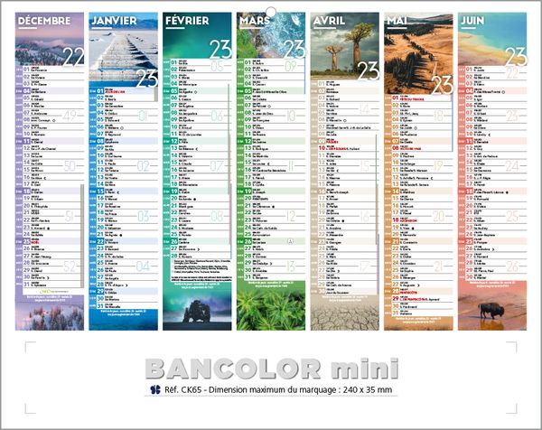 Calendrier publicitaire pas cher, Mini Clichés