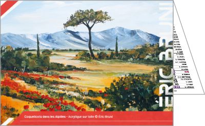Calendrier publicitaire poches paysages, Peintures