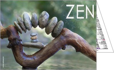 Calendriers de poches publicitaires Zenattitude, Zenattitude