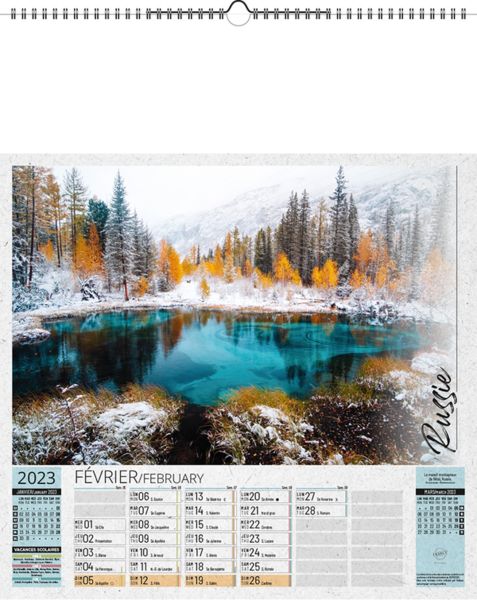 Calendriers illustrés publicitaires, Autour du Monde