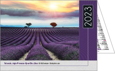 Calendriers publicitaires de poches France, Paysages de France