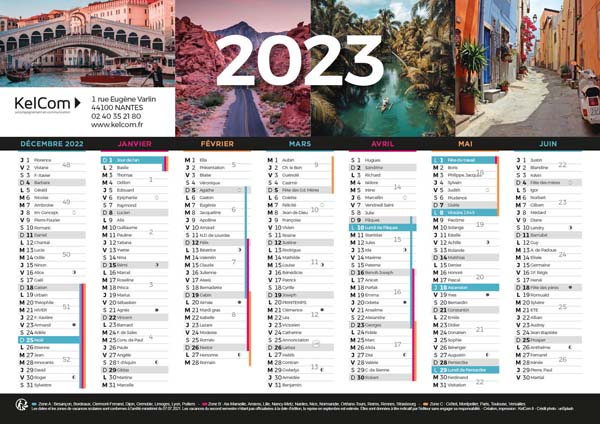 Voyages - Calendrier Personnalisé