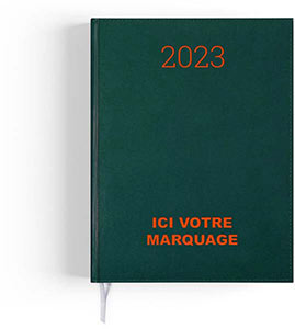 agenda Emboité personnalisé| Elite - 90X165 : agenda Emboité Personnalisé Elite - 90X165 Vert 3