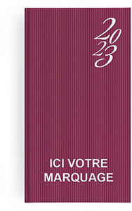 Calendrier Bancaire personnalisable | Liberte Centre Val-De-Loire-430X335 : agenda Emboité Personnalisé Paris - 90X165 Bordeaux 2