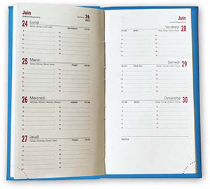 agenda Emboité Personnalisé Semainier Harmonie - 210X270 6