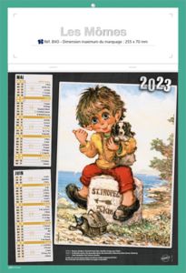Bloc calendriers publicitaire enfants, Les Mômes 1
