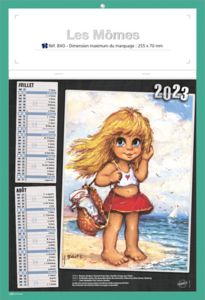 Bloc calendriers publicitaire enfants, Les Mômes 2