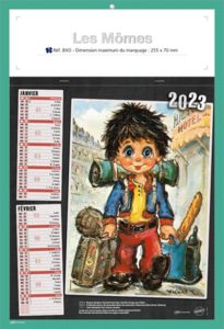 Bloc calendriers publicitaire enfants, Les Mômes 5