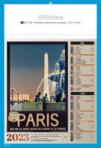 Bloc calendriers publicitaires, Affiches 1