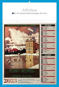 Bloc calendriers publicitaires, Affiches 4