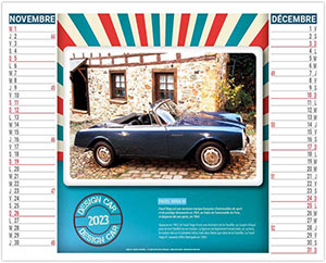 Calendrier 2 en 1 personnalisable - Design car - 480 x 700 5