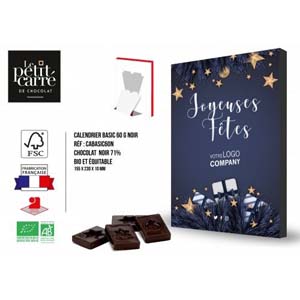Calendrier de l'avent avec du chocolat français - Advent 60