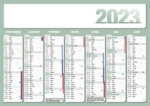 Calendrier bancaire 100% perso