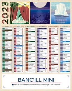 Calendrier bancaire Banc'ill Mini publicitaire 1