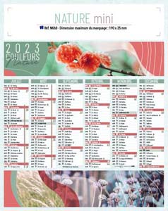 Calendrier bancaire Evasion Mini publicitaire 1