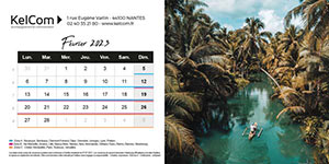 Calendrier chevalet personnalisé 10.5 x 21 cm 2