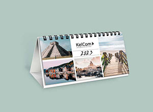 Calendrier chevalet personnalisé 10.5 x 21 cm 3