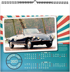 Calendrier illustré personnalisable - Design car - 330 x 330 5