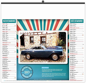 Calendrier illustré personnalisable - Éco design car - 480 x 350 11