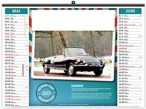 Calendrier illustré personnalisable - Éco design car - 480 x 350 2