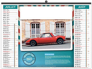 Calendrier illustré personnalisable - Éco design car - 480 x 350 3