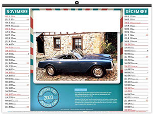 Calendrier illustré personnalisable - Éco design car - 480 x 350 5