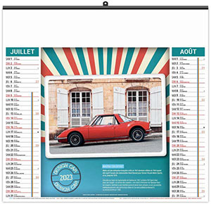 Calendrier illustré personnalisable - Éco design car - 480 x 350 9