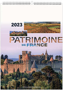 Calendrier illustré personnalisable - Patrimoine de France - 210 x 290