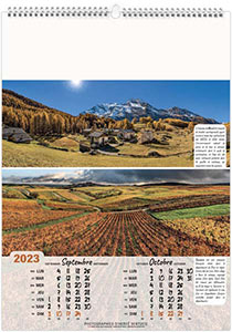 Calendrier illustré personnalisable - Paysage de France - 210 x 290 6
