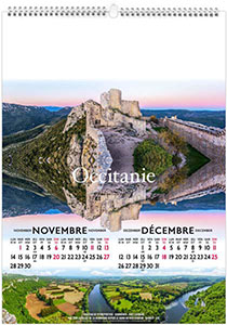 Calendrier illustré personnalisable - Paysage de France - 210 x 290 9