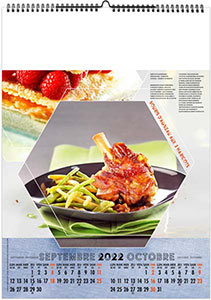 Calendrier illustré personnalisable - Plats et desserts - 210 x 290 8