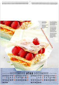 Calendrier illustré personnalisable - Plats et desserts - 300 x 420 9