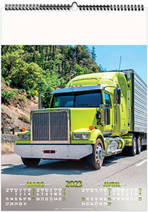 Calendrier illustré personnalisable - Trucks - 300 x 420 3