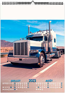Calendrier illustré personnalisable - Trucks - 300 x 420 5