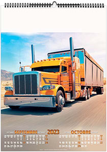 Calendrier illustré personnalisable - Trucks - 300 x 420 6