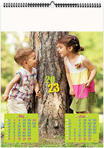 Calendrier illustré personnalisé - Jeux d'enfants - 210 x 290 3
