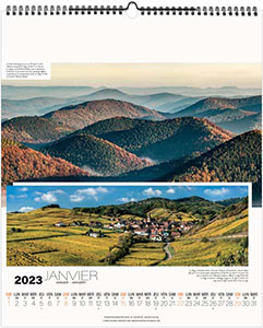 Calendrier illustré publicitaire - La France panoramique - 480 x 580 1
