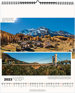 Calendrier illustré publicitaire - La France panoramique - 480 x 580 3