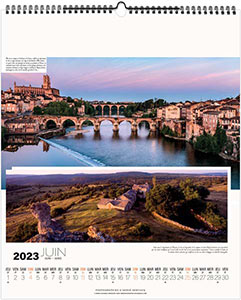 Calendrier illustré publicitaire - La France panoramique - 480 x 580 6