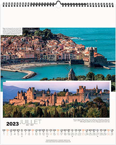 Calendrier illustré publicitaire - La France panoramique - 480 x 580 7