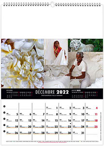 Calendrier mural personnalisable - Couleurs voyage - 240 x 330 11