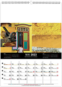 Calendrier mural personnalisable - Couleurs voyage - 240 x 330 3