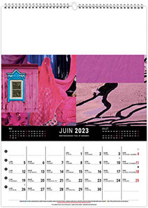 Calendrier mural personnalisable - Couleurs voyage - 240 x 330 4