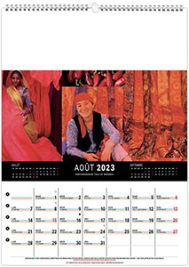 Calendrier mural personnalisable - Couleurs voyage - 240 x 330 6