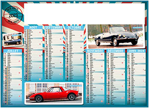 Calendrier Personnalisable Bolides - 270X208 1