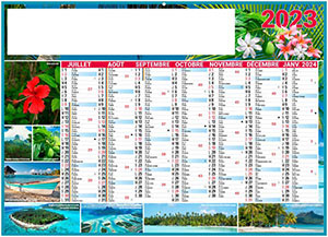 Calendrier Personnalisable Exotic - 270X208 1