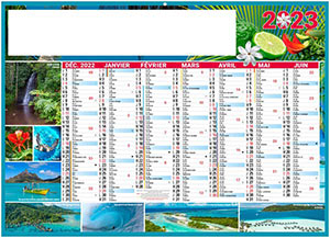 Calendrier Personnalisable Exotic - 270X208