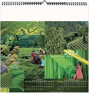 Calendrier Personnalisable Illustré Couleurs Voyage - 330X330 3
