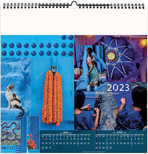 Calendrier Personnalisable Illustré Couleurs Voyage - 330X330 5